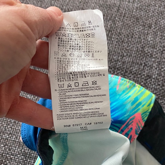 Boys 7 Hurley Blue Boardshorts Unlined Swim Trunks - Picture 8 of 9